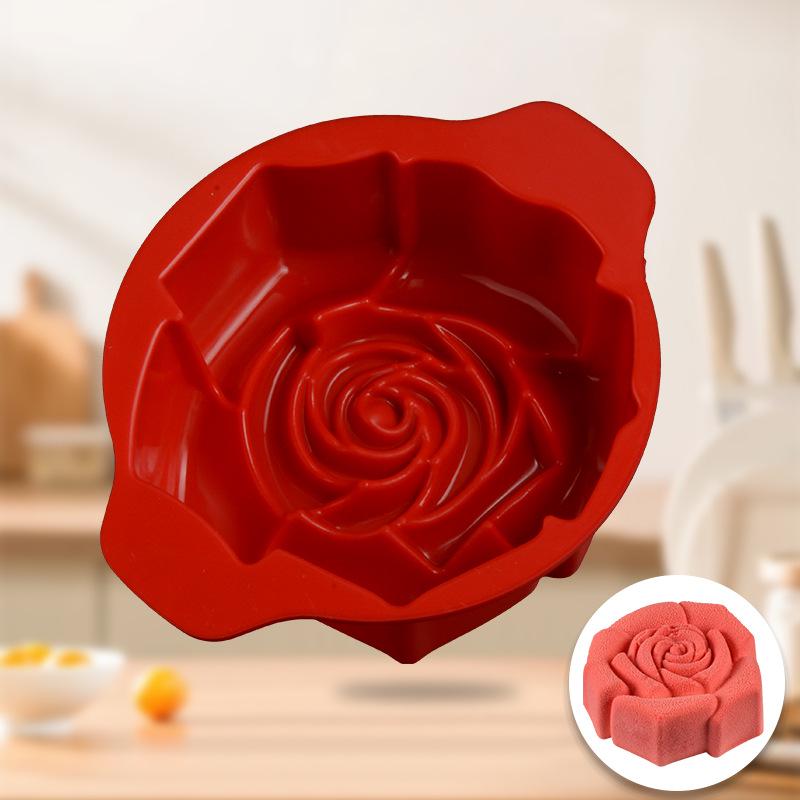

Силиконовая форма для большого торта в виде розы - Одногнездовая форма для выпечки в форме цветка JSC1809 (52g)
