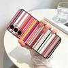 Blue Stripes Case for Samsung Galaxy A57 A06 A37 A55 A15 A05 A73 A51 A25 A16 A50 Phone Cover A53 A17 A70 A41 A52 A36