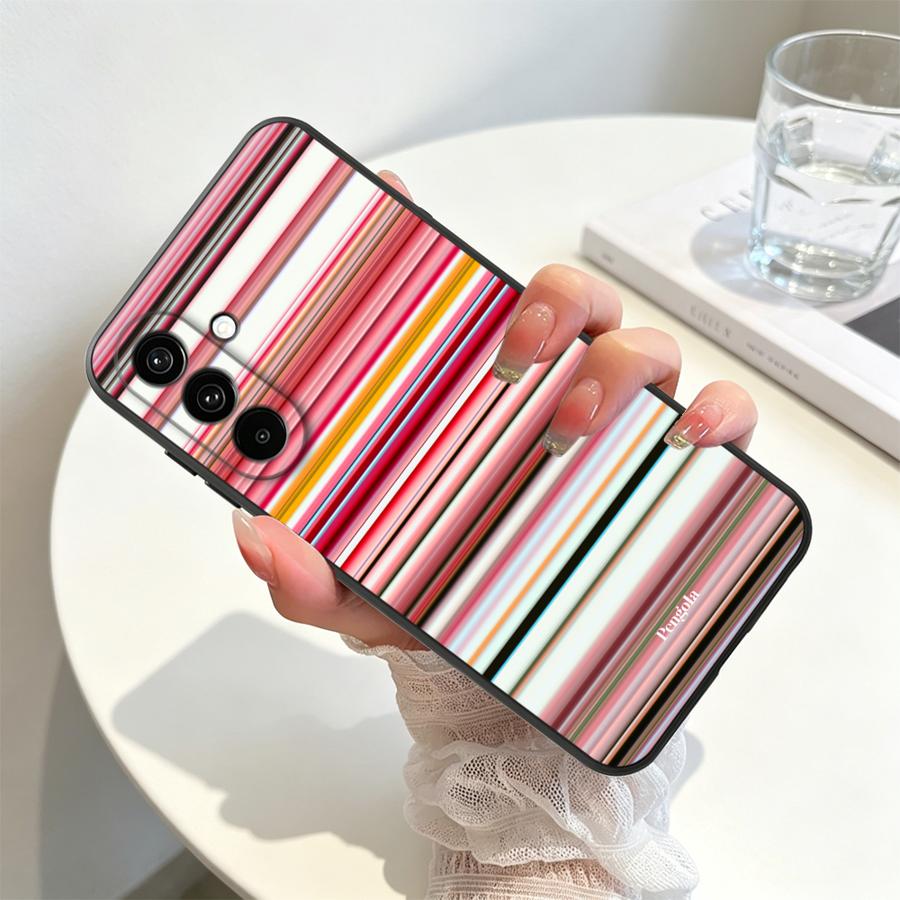 Blue Stripes Case for Samsung Galaxy A57 A06 A37 A55 A15 A05 A73 A51 A25 A16 A50 Phone Cover A53 A17 A70 A41 A52 A36