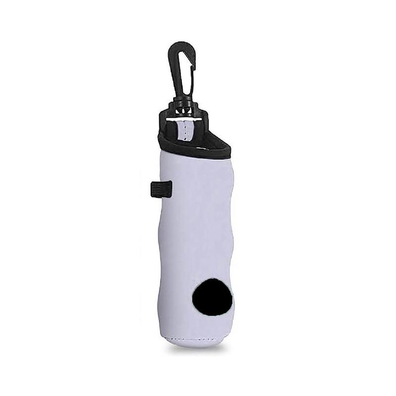 Neoprene Golf Ball Sleeve with Hook - Portable Protective Storage Bag