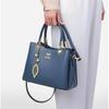 Love Sea Top-Grain Leather Handbag for Women, Tote Bag, Shoulder Bag, Crossbody Bag, Blue