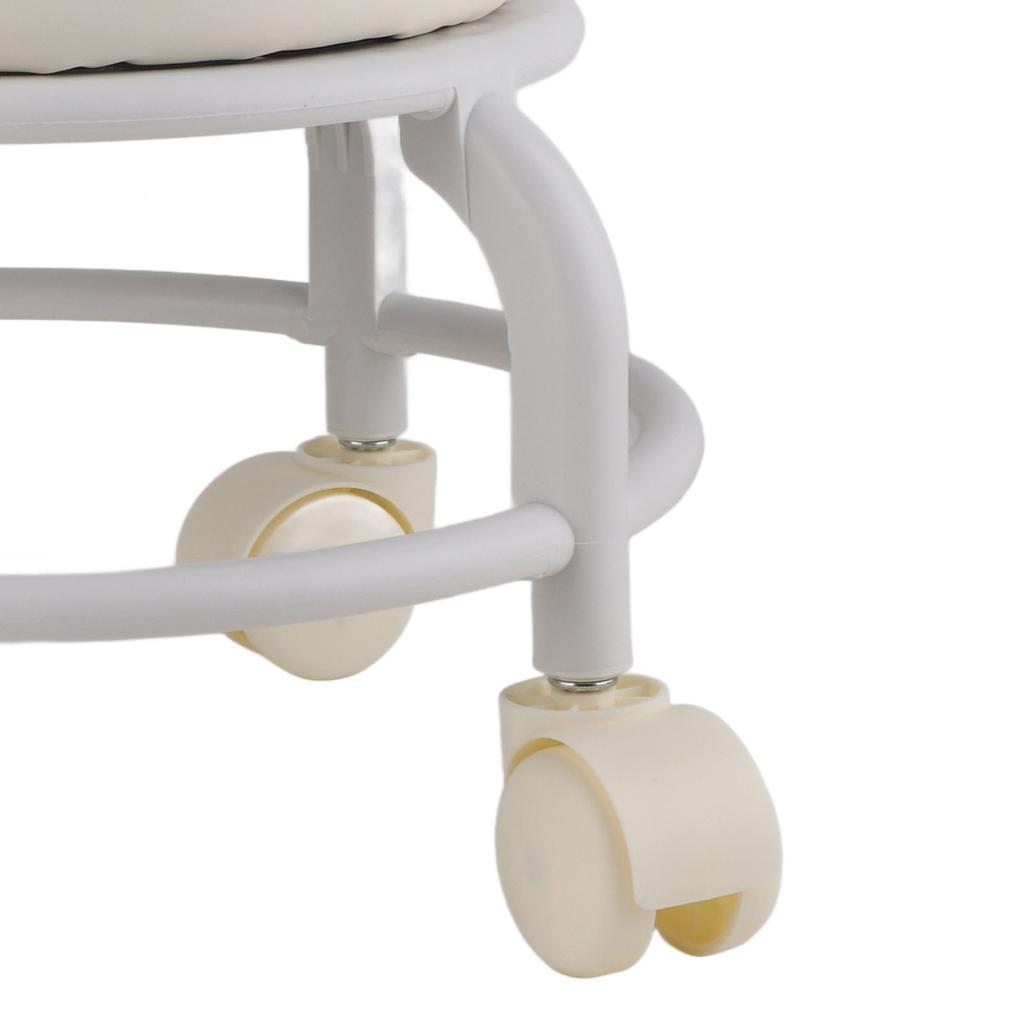 Tekerlekli Puf Yüksek Yoğunluklu Hafızalı Köpük Su Geçirmez Sessiz Tekerlekler Çift Katmanlı Ayak Dayama Taburesi için