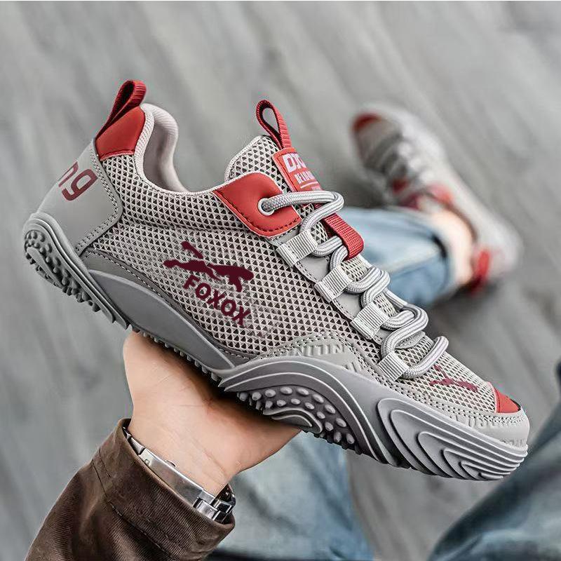 

2025 summer men s shoes breathable new versatile trend mesh casual shoes fashion soft sole one pedal men s shoes 44