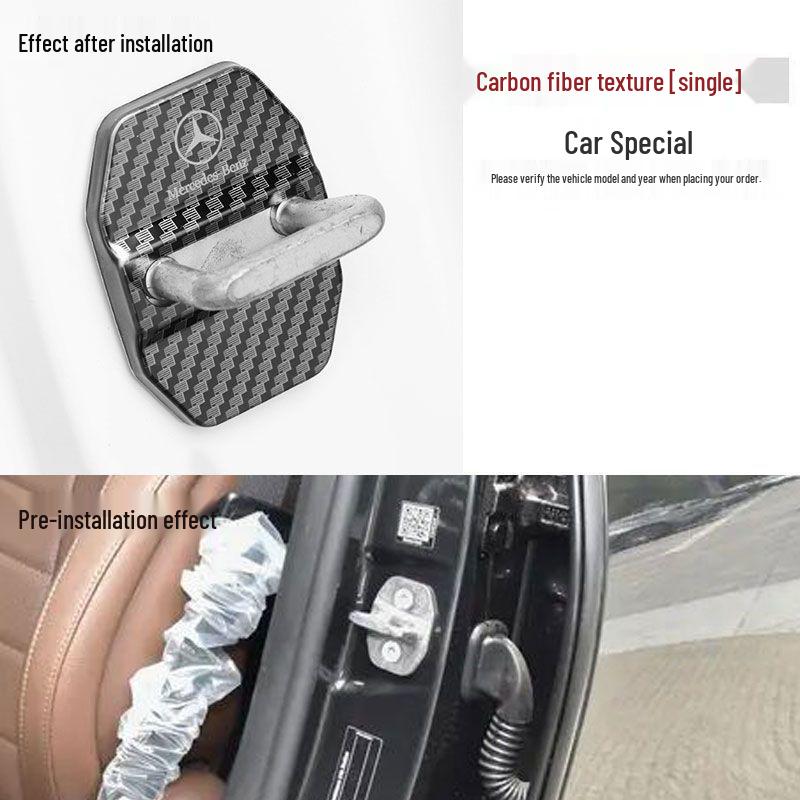 Pokrywa zamka drzwi ze stali nierdzewnej do Mercedes B/C/E/S/GLA/GLC/GLE