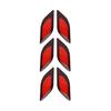 6pcs Reflective Stickers for Collision Protection In Cars & Motorcycles