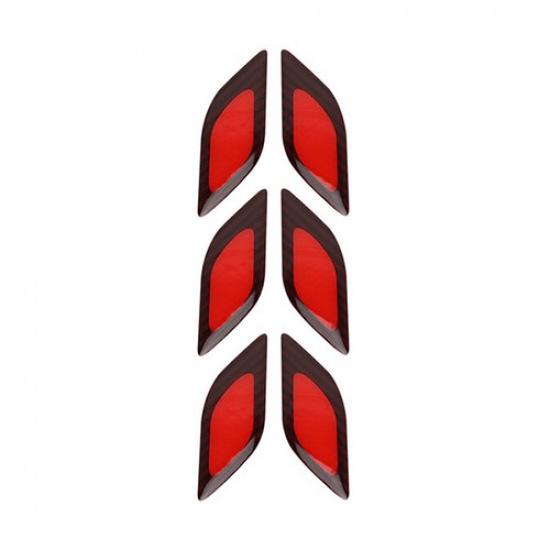 6pcs Reflective Stickers for Collision Protection In Cars & Motorcycles