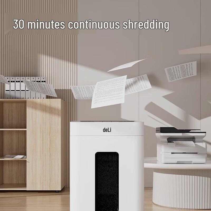 Deli GA630 5-Level Micro-Cut Commercial Paper Shredder CN plug (adapter included)