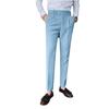 Herren Slim Fit Britische Business Casual Hose - Koreanischer Modestil, Einfarbig, Neapel Gerades Bein.