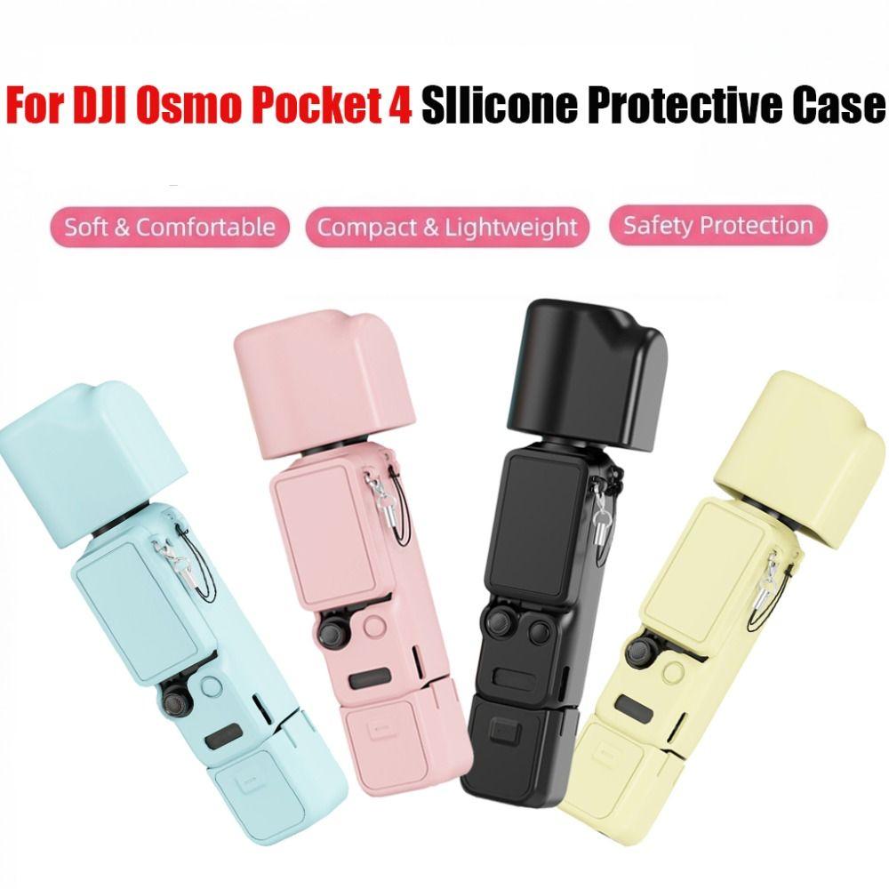 Odporne na zarysowania Silikonowe Etui Ochronne Miękka Osłona na Akcesoria do Kamery DJI Osmo Pocket 4