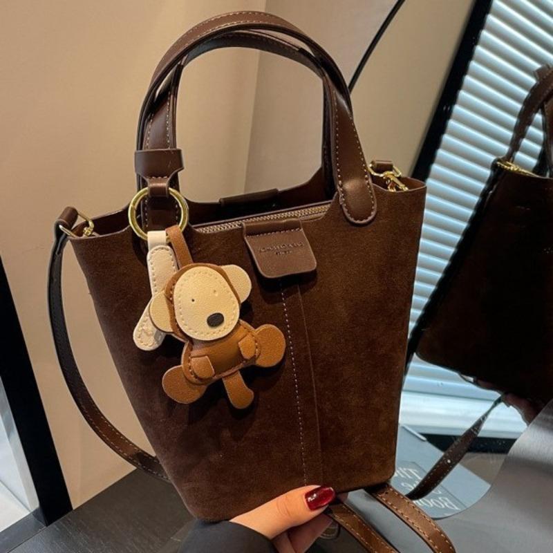 Niche Design Handbag, Small Carrying Bag, Vegetable Basket, Laid-back Style Bucket Bag