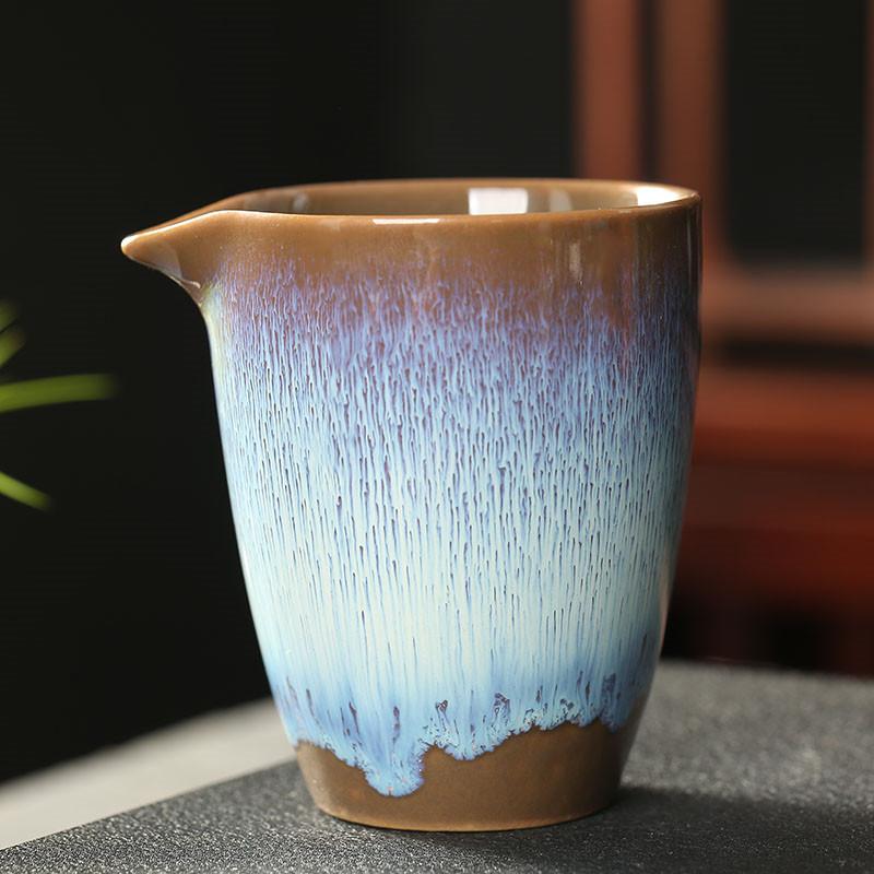 Japanese Ceramic TeaCup Kiln Transformation Fair Cup Chahai Chinese Home Decoration Heat-resistant Kung Fu Tea Accessories New