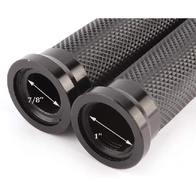 MOTORCYCLE 7/8" HAND GRIPS HANDLE BAR GEL FOR YAMAHA YZF 600 R6 Suzuki GSXR 1000(Black)