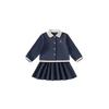 Insbobo Girls' Suit 2026 Spring New Style Baby Girl Suit Dress Girl Long-Sleeved Fashionable Kidsren's Cardigan