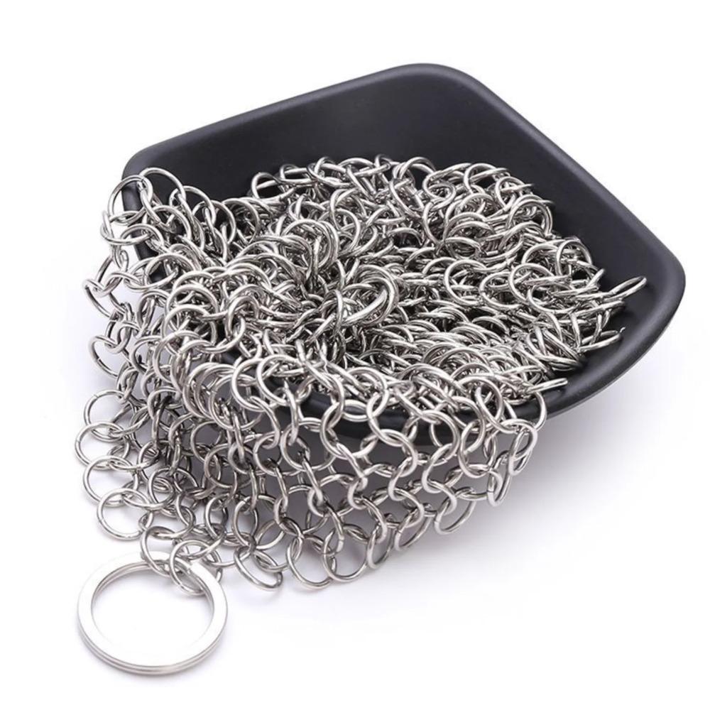 Steel Wool Scrubber 3 Size Stainless Steel Rust Remover Brush Heavy Duty Cleaning Pad for Kitchen Cookware Pot Pan Cleaning Tool