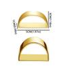 4pcs Zinc Zinc Zinc Alloy Napkin Holder D Shaped Tissue Ring Multifunctional Napkin Buckles  Table Settings
