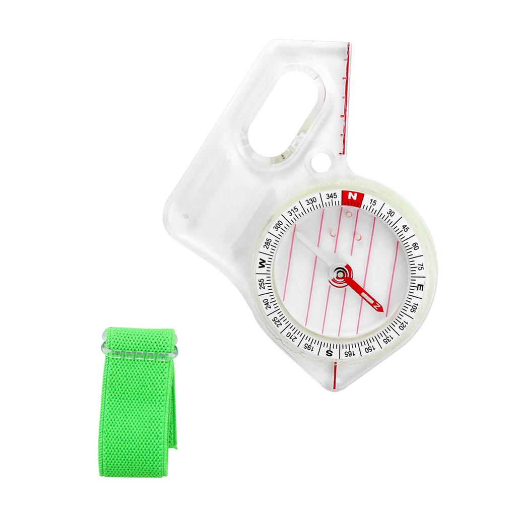 Régua Bússola Multifuncional para Leitura de Mapas, Mochilismo, Acampamento, Orientação, Bússola de Polegar, Bússola de Navegação de Sobrevivência