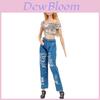 Trendiga T-shirtblus- och jeansoutfits av premiumkvalitet för 29 cm Barbie-dockor