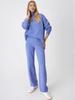 High-Quality Solid Color Knit Set: Women's High Neck & Wide Leg Pants Two-Piece for Autumn/Winter 2025