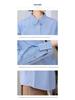 YUN Women's Casual Striped Cotton Long-Sleeve Shirt with Lapel