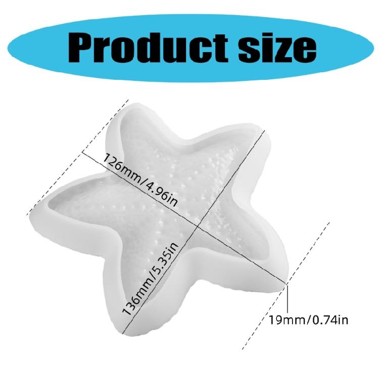 Praktische Epoxidharz Seestern Tablett Form Modeaccessoire für Kreative Haushaltsdekoration und Bastelbegeisterte Verwendung