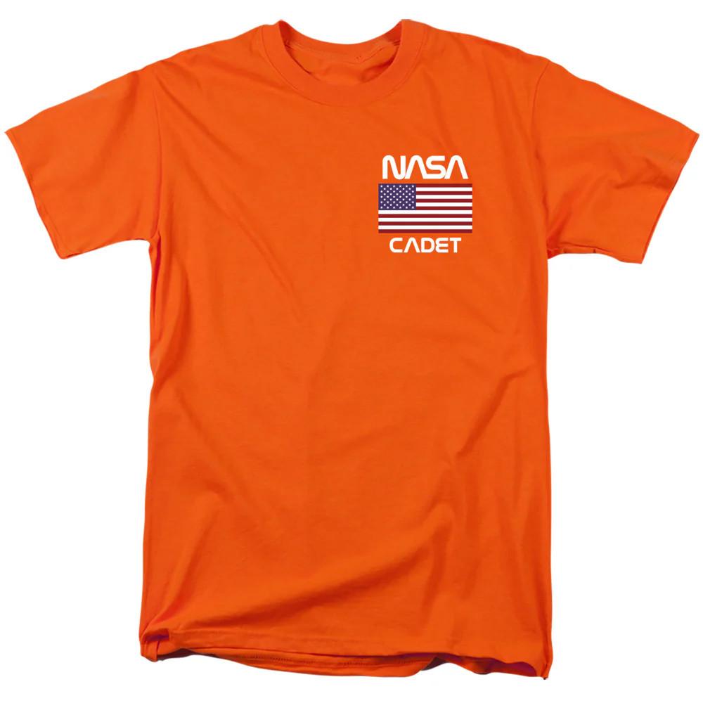 Мужская футболка Nasa Cadet оранжевая, официально лицензированная 4XL