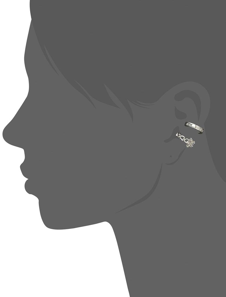 Anna Sui Butterfly Anna Sui Logo Ear Cuff SAME1407 XT + Set, Purple,