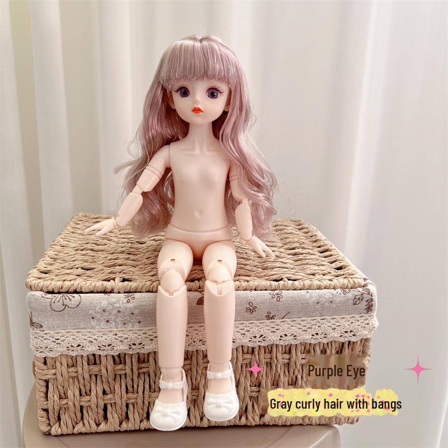 Hochwertige 30 cm große BJD-Puppe mit 20 Gelenken und mehrfarbigen Kontaktlinsen