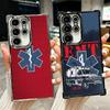 EMT EMS Ambulance Plating Phone Case For Samsung Galaxy S24 S25 FE S26 Edge S23 Ultra S22 S21 Plus S20 Anti-Fall Airabag Cover