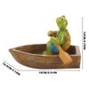Floating Frogs For Ponds Cute Frogs Statues Garden Pond Ornament Figurine Floating Decoration Resin Miniature Frogs Statue