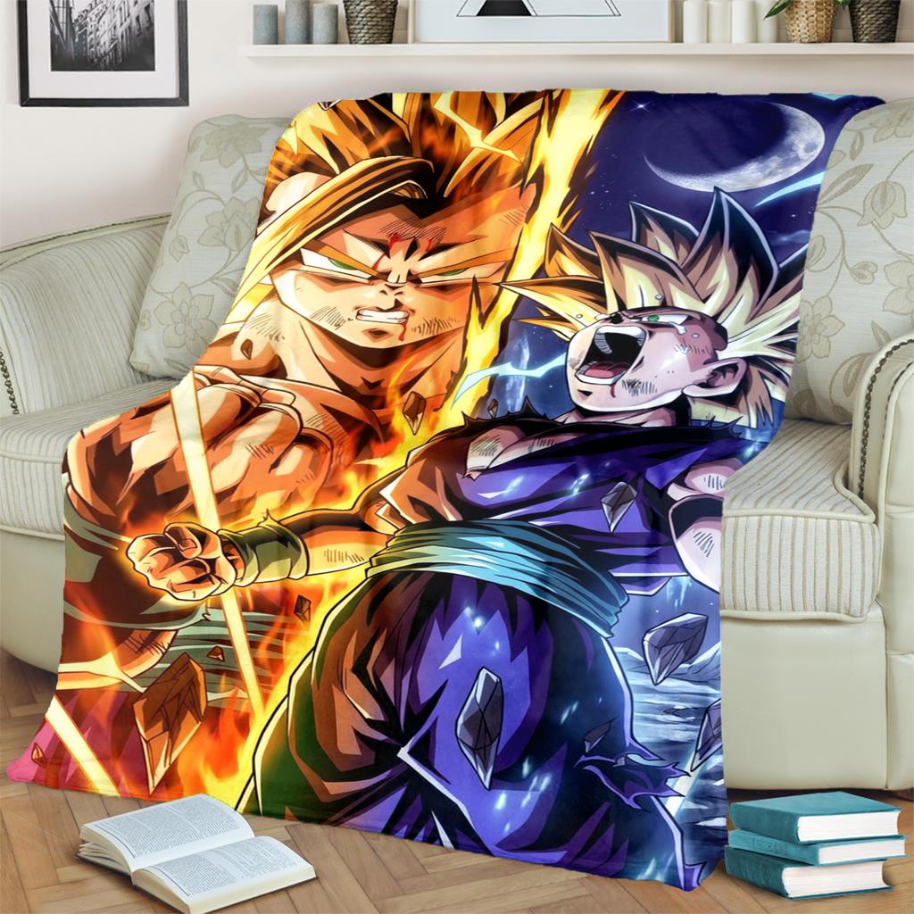 Comfortable Dragon Ball! Flannel Print Blanket for Bedrooms, Sofas, Beds, Chairs, Picnics, Travel