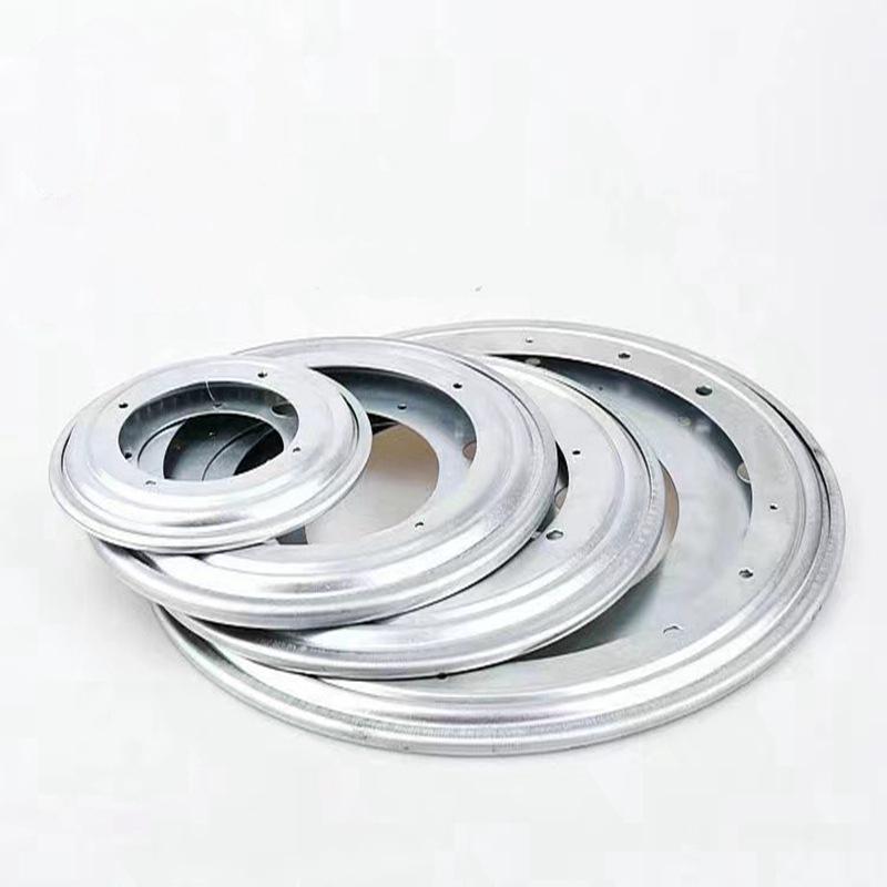 9-Inch 360° Rotating Iron Display Stand with Galvanized Hollow Base