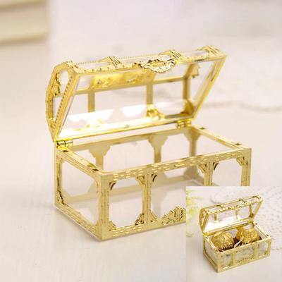 Urlaubsangebote Kunststoff-Schatzkiste für Süßigkeiten, Geschenke, Ornamente, Organizer, DIY-Schmuckstück, Aufbewahrungsbehälter