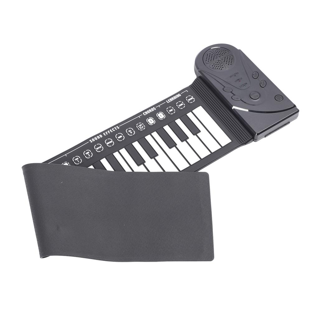Portable Piano with Speaker 49 Keys Silicone Flexible 16 Tones 10 Rhythms 16 Level Volume Control