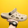 2025 Summer Bag Head Slippers Men Wear Beach Hole Shoes Large Size Simple Fashion Casual Cool Slippers