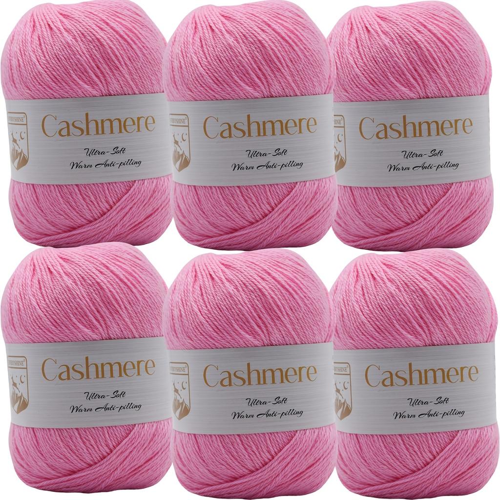 6pcs Cashmere Yarn Set, Ultra-Soft Polyester Blend, 300g/10.58oz Total, for DIY Crochet & Knitting, Warm Hand-Woven Crafts