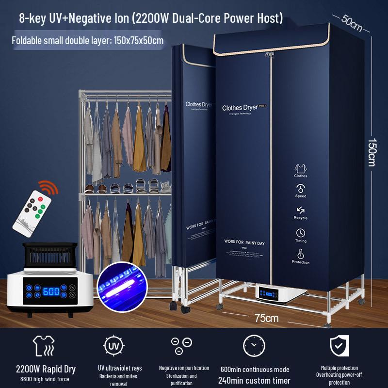Foldable Household & Dormitory Underwear and Baby Dryer Cabinet & Rack