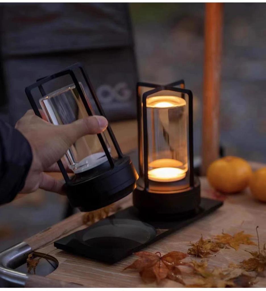 Portable Outdoor Table Lamp - Ideal for Camping, Cafes, and Romantic Ambiance