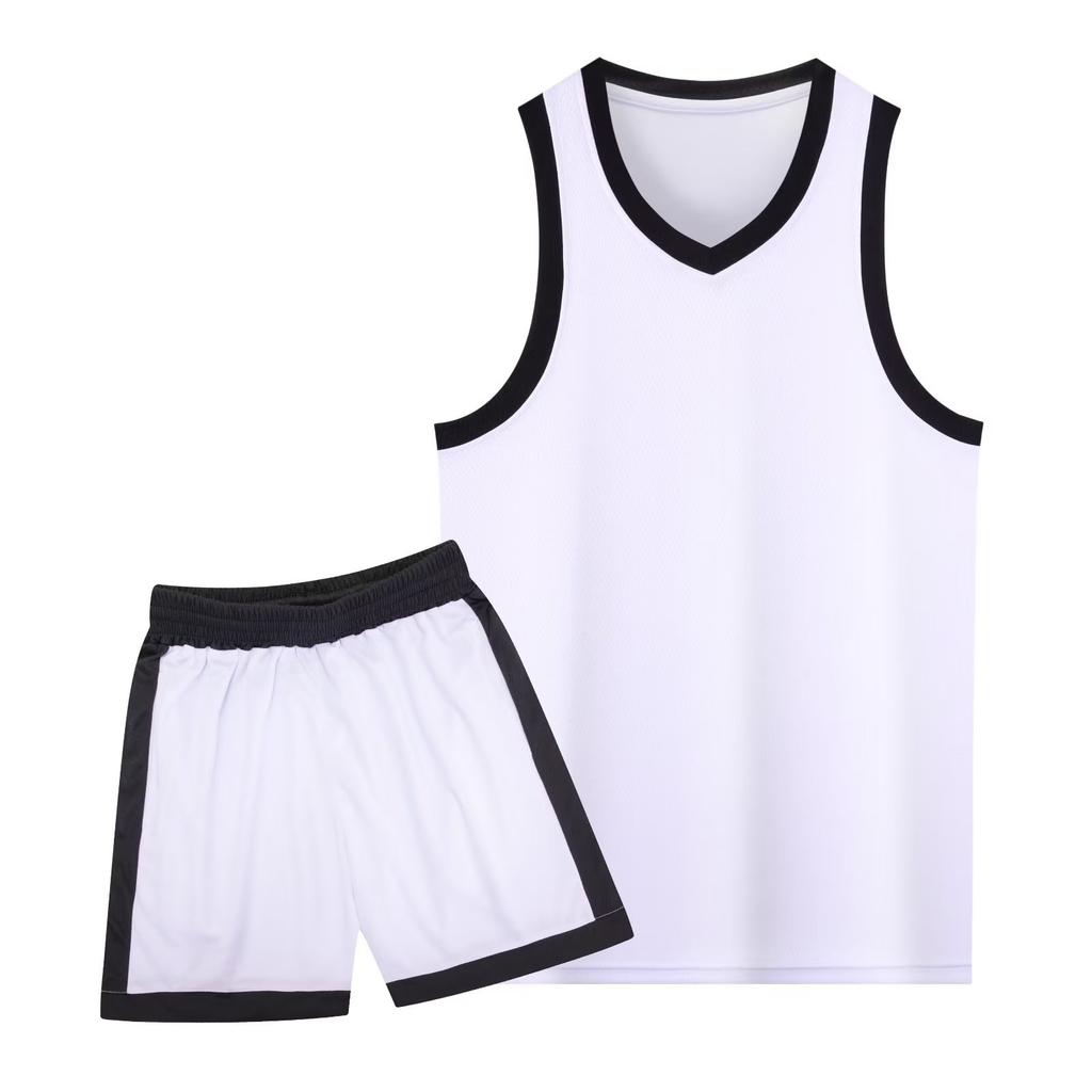 Student adult basketball jersey set men's and women's sports vest blue ball jersey narrow shoulder American game training jersey wholesale