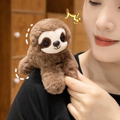 Tier Plüschpuppe Schultermagnet Stofftier Spielzeug Niedlich Realistisch Panda Waschbär Tiger Plüschtiere Geburtstags- Weihnachtsgeschenke für Jungen Mädchen