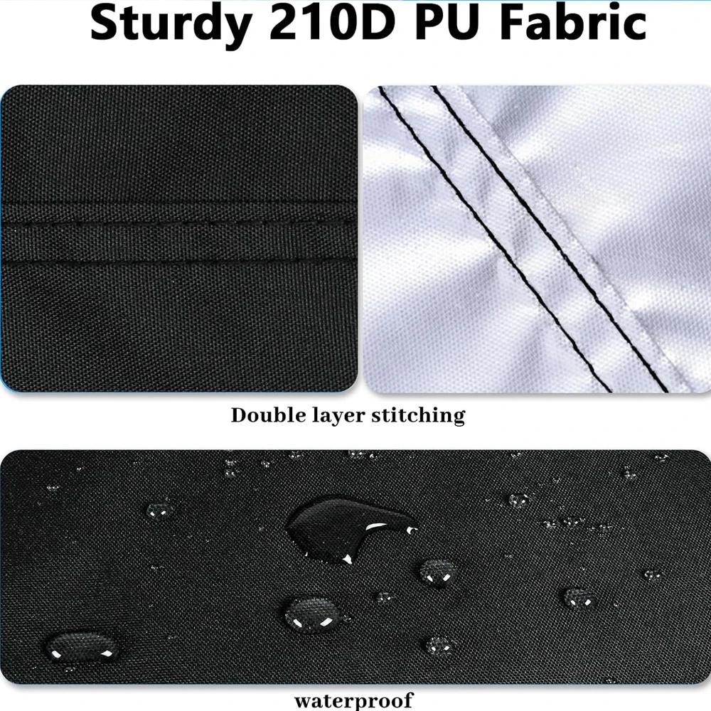 210D Rectangular Pool Cover Swimming Pool Cover for Above Ground Pool Frame Dust Rain Proof Garden Outdoor Square Pools Cover
