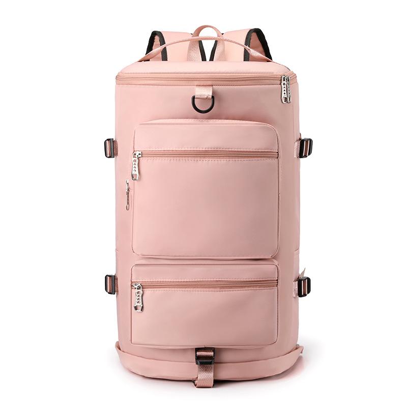 Women's Sports and Fitness Bag with Dry and Wet Separation, Independent Shoe Compartment, and Casual Travel Bag