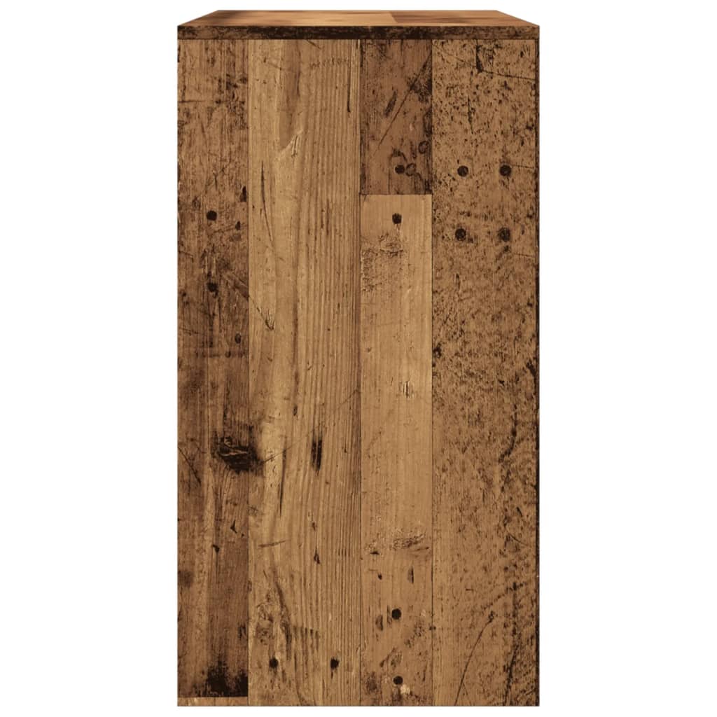 Console Table Reclaimed Wood Look 89x41x76.5 cm Engineered Wood