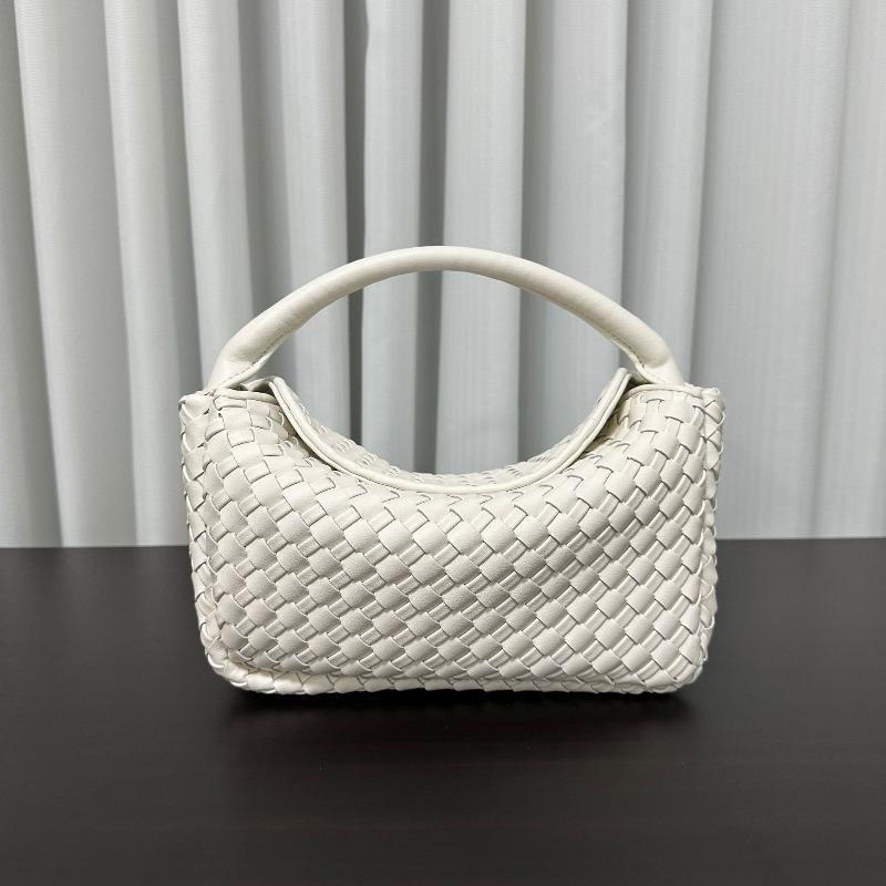 New leather woven lunch box bag, underarm bag, shoulder backpack, women's mini high-end fashion versatile handbag
