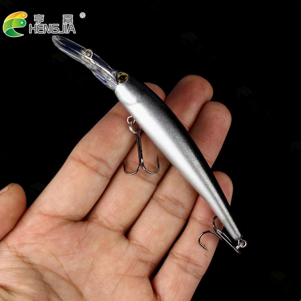 Weitwurf Langsam sinkende Minnow Köder 12,5cm 11g 6Bionischer Hakenköder für Süß- und Salzwasser Universell für Barsch und Zander