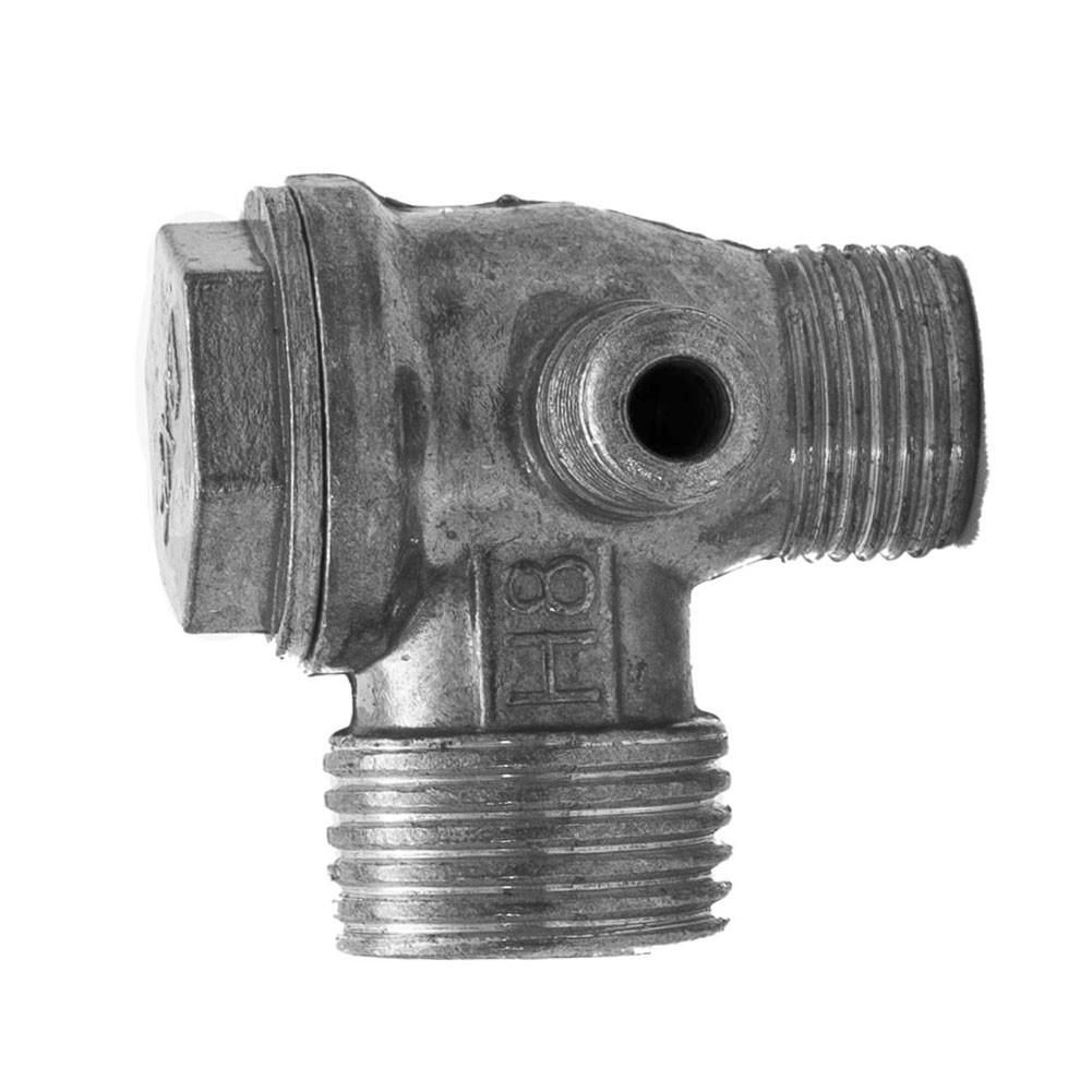 Check Valve 3 Male Thread Connectors Aluminum Alloy