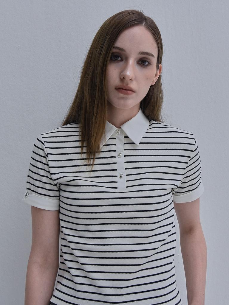 Iteoneollain Gentle Rugby Polo_Ivory
