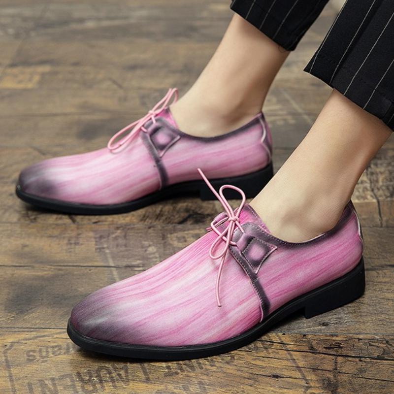 Dress Shoes for Men Gradient Men's Leather Business Formal Oxfords Footwear British Formal Shoes Man Loafers Zapatos Hombre