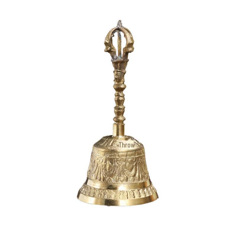 Copper Vajra Hand Bell - Ritual and Meditation Prop