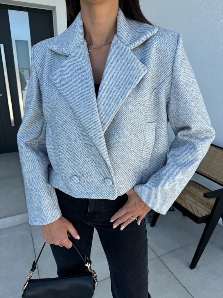 New, autumn and winter fashion British suit collar solid color woolen small coat women's clothing