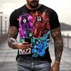 T-shirt Rock Band Kiss Stampa 3D Uomo Donna Moda Fresca T-shirt Manica Corta Hip Hop Streetwear Harajuku
